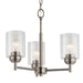 Myhouse Lighting Kichler - 44029NI - Three Light Mini Chandelier - Winslow - Brushed Nickel