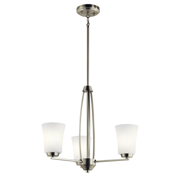 Myhouse Lighting Kichler - 44050NI - Three Light Chandelier - Tao - Brushed Nickel