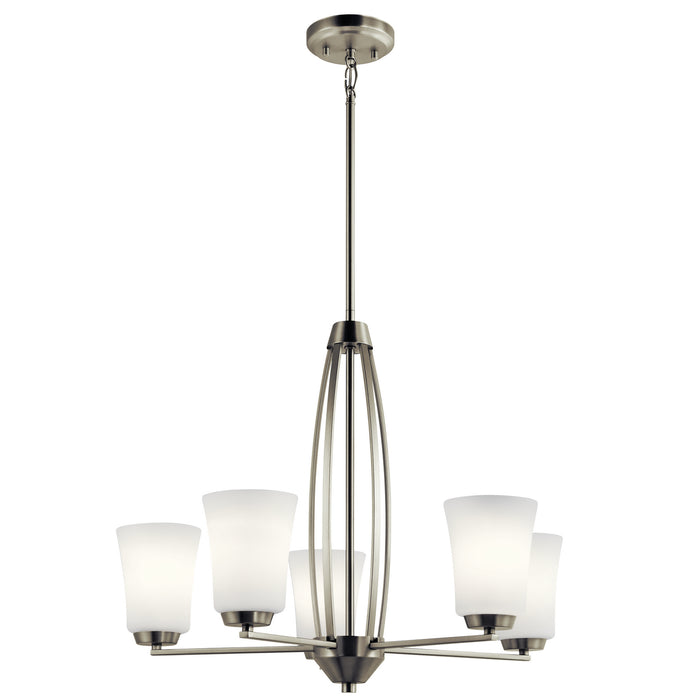 Myhouse Lighting Kichler - 44051NI - Five Light Chandelier - Tao - Brushed Nickel