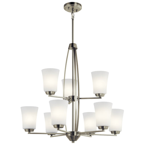 Myhouse Lighting Kichler - 44052NI - Nine Light Chandelier - Tao - Brushed Nickel