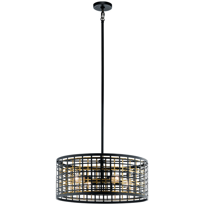 Myhouse Lighting Kichler - 44076BK - Four Light Chandelier - Aldergate - Black