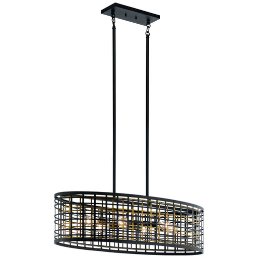 Myhouse Lighting Kichler - 44077BK - Six Light Pendant - Aldergate - Black