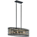 Myhouse Lighting Kichler - 44077BK - Six Light Pendant - Aldergate - Black