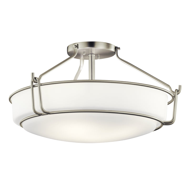 Myhouse Lighting Kichler - 44086NI - Four Light Semi Flush Mount - Alkire - Brushed Nickel