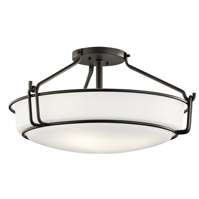 Myhouse Lighting Kichler - 44086OZ - Four Light Semi Flush Mount - Alkire - Olde Bronze