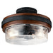 Myhouse Lighting Kichler - 44100AUB - Two Light Semi Flush Mount - Grand Bank - Auburn Stained Finish