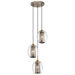 Myhouse Lighting Kichler - 44103AP - Three Light Pendant - Asher - Antique Pewter