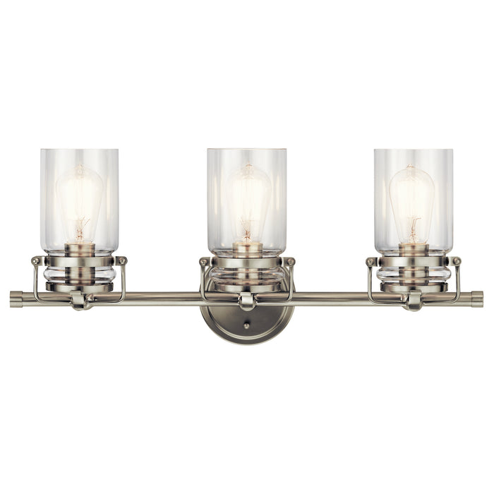 Myhouse Lighting Kichler - 45689NI - Three Light Bath - Brinley - Brushed Nickel