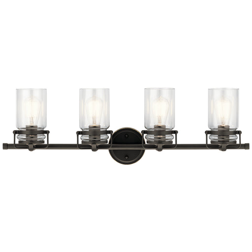 Myhouse Lighting Kichler - 45690OZ - Four Light Bath - Brinley - Olde Bronze