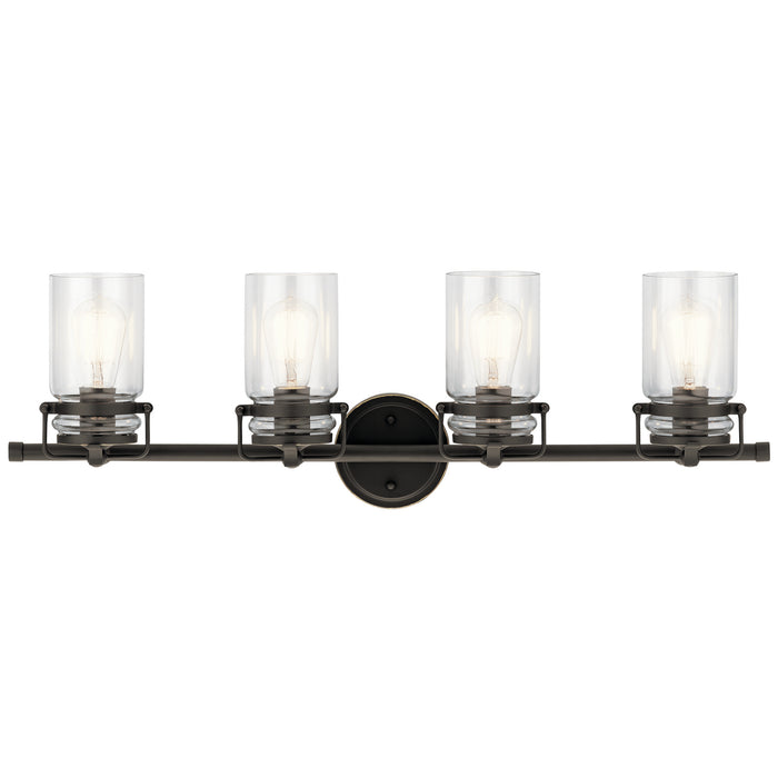 Myhouse Lighting Kichler - 45690OZ - Four Light Bath - Brinley - Olde Bronze