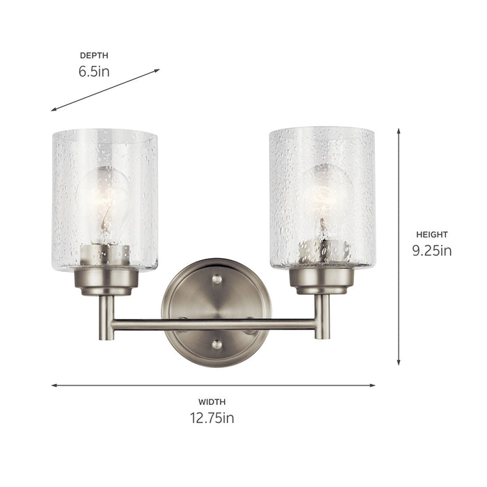 Myhouse Lighting Kichler - 45885NI - Two Light Bath - Winslow - Brushed Nickel