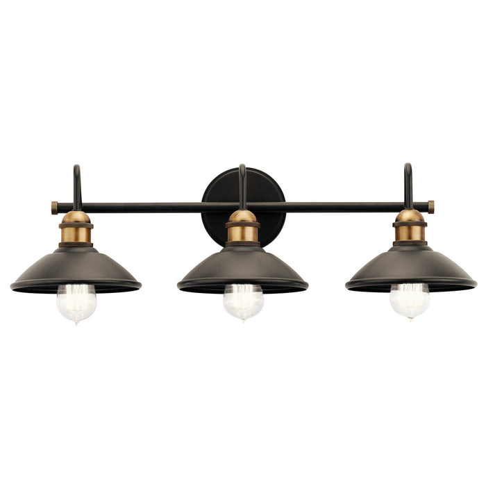 Myhouse Lighting Kichler - 45945OZ - Three Light Bath - Clyde - Olde Bronze