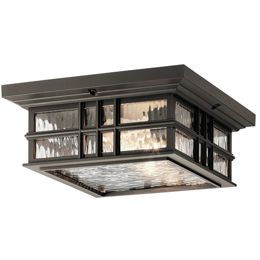 Myhouse Lighting Kichler - 49834OZ - Two Light Outdoor Ceiling Mount - Beacon Square - Olde Bronze