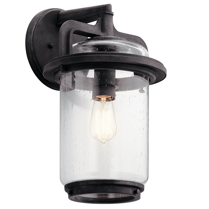 Myhouse Lighting Kichler - 49866WZC - One Light Outdoor Wall Mount - Andover - Weathered Zinc