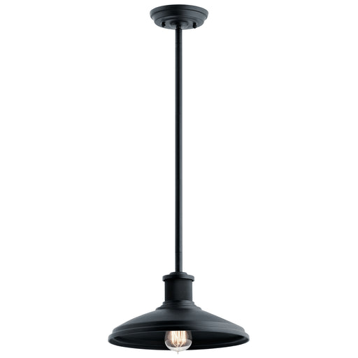 Myhouse Lighting Kichler - 49982BKT - One Light Outdoor Pendant/Semi Flush Mount - Allenbury - Textured Black
