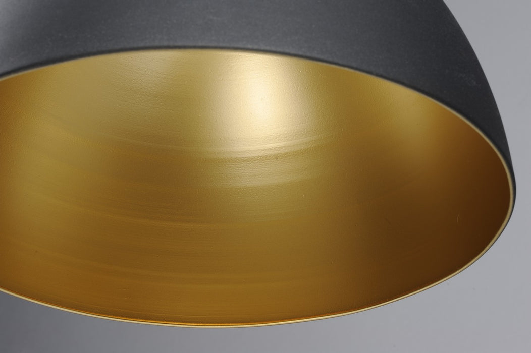 Myhouse Lighting Maxim - 11020BKGLD - One Light Pendant - Cora - Black / Gold