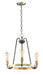 Myhouse Lighting Maxim - 11733OIAB - Three Light Chandelier - Haven - Oil Rubbed Bronze / Antique Brass