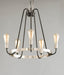 Myhouse Lighting Maxim - 11735BKSN - Five Light Chandelier - Haven - Black / Satin Nickel