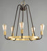 Myhouse Lighting Maxim - 11735OIAB - Five Light Chandelier - Haven - Oil Rubbed Bronze / Antique Brass