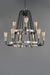 Myhouse Lighting Maxim - 11737BKSN - Nine Light Chandelier - Haven - Black / Satin Nickel