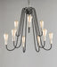 Myhouse Lighting Maxim - 11737BKSN - Nine Light Chandelier - Haven - Black / Satin Nickel