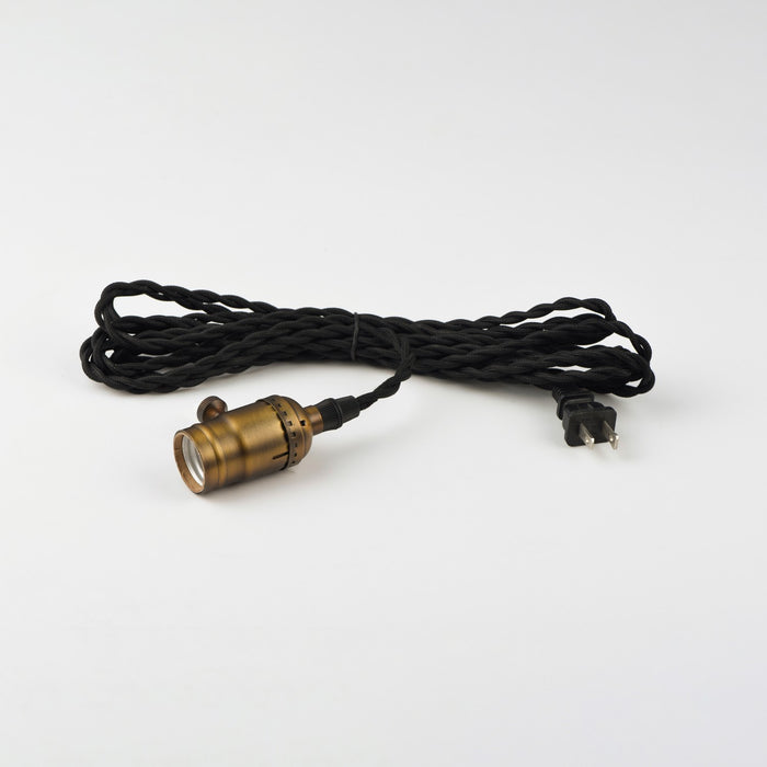 Myhouse Lighting Maxim - 12120BKAB - One Light Pendant - Early Electric - Black / Antique Brass