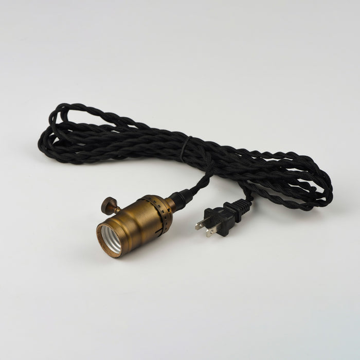 Myhouse Lighting Maxim - 12120BKAB - One Light Pendant - Early Electric - Black / Antique Brass