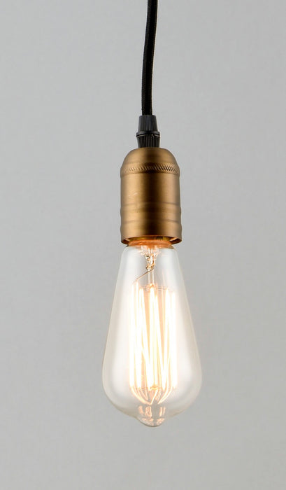 Myhouse Lighting Maxim - 12121BKAB - One Light Pendant - Early Electric - Black / Antique Brass