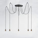 Myhouse Lighting Maxim - 12125BKAB - Five Light Pendant - Early Electric - Black / Antique Brass