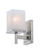 Myhouse Lighting Maxim - 2151LNSN - One Light Bath Vanity - Tetra - Satin Nickel