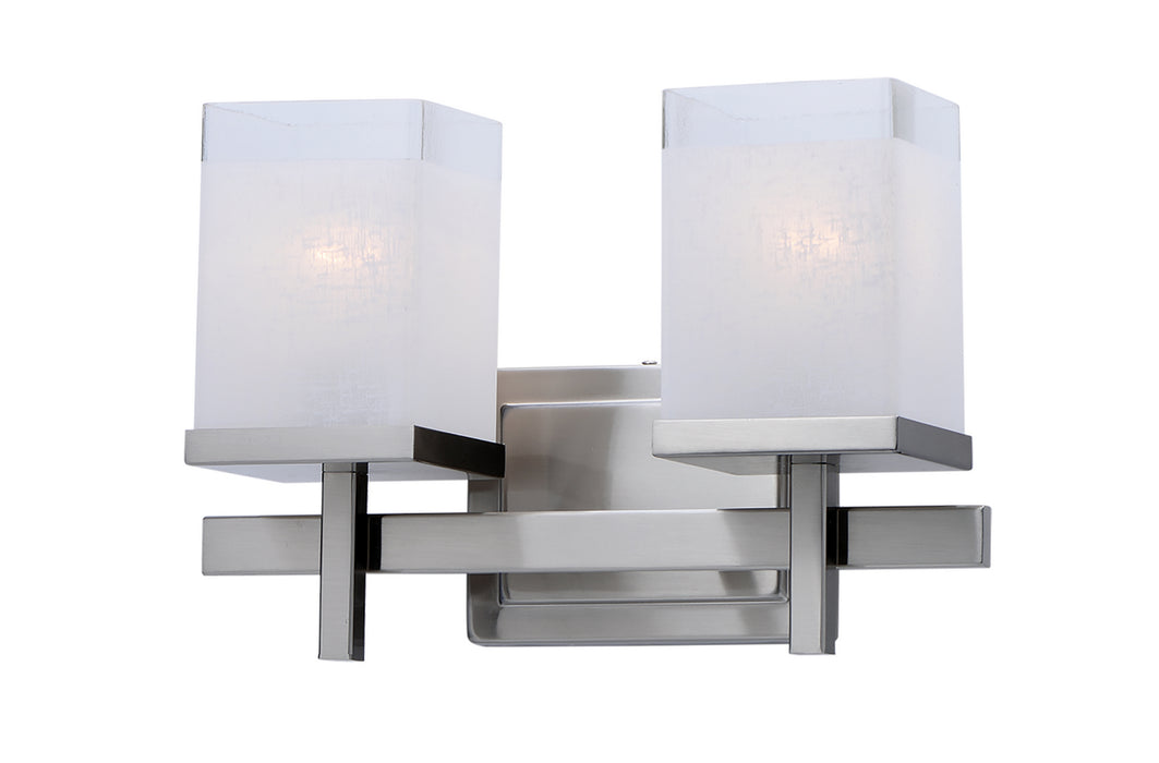 Myhouse Lighting Maxim - 2152LNSN - Two Light Bath Vanity - Tetra - Satin Nickel