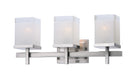 Myhouse Lighting Maxim - 2153LNSN - Three Light Bath Vanity - Tetra - Satin Nickel