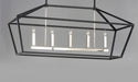 Myhouse Lighting Maxim - 25157TXBPN - Five Light Chandelier - Abode - Textured Black / Polished Nickel
