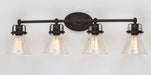 Myhouse Lighting Maxim - 26114CDOI - Four Light Bath Vanity - Seafarer - Oil Rubbed Bronze