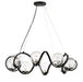 Myhouse Lighting Maxim - 35108CDBKPN - Eight Light Pendant - Curlicue - Black / Polished Nickel