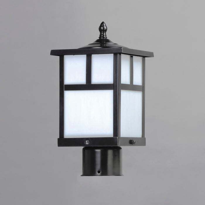 Myhouse Lighting Maxim - 4055WTBK - One Light Outdoor Pole/Post Lantern - Coldwater - Black