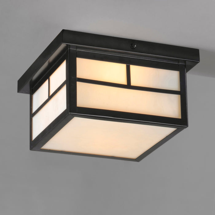 Myhouse Lighting Maxim - 4059WTBK - Two Light Outdoor Ceiling Mount - Coldwater - Black