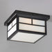 Myhouse Lighting Maxim - 4059WTBK - Two Light Outdoor Ceiling Mount - Coldwater - Black