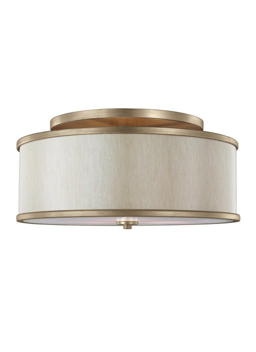 Myhouse Lighting Visual Comfort Studio - SF339SG - Three Light Semi-Flush Mount - Lennon - Sunset Gold