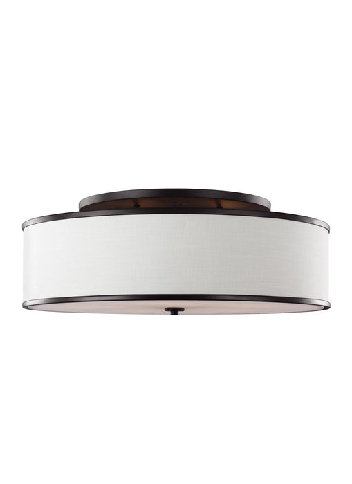 Myhouse Lighting Visual Comfort Studio - SF340ORB - Five Light Semi-Flush Mount - Lennon - Oil Rubbed Bronze