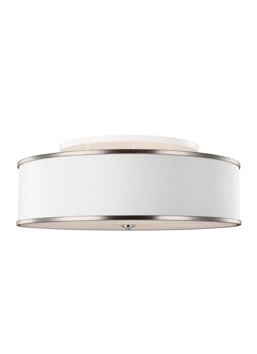 Myhouse Lighting Visual Comfort Studio - SF340SN - Five Light Semi-Flush Mount - Lennon - Satin Nickel