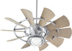 Myhouse Lighting Quorum - 1904-9 - LED Fan Light Kit - Windmill - Galvanized