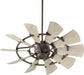 Myhouse Lighting Quorum - 194410-86 - 44"Patio Fan - Windmill - Oiled Bronze