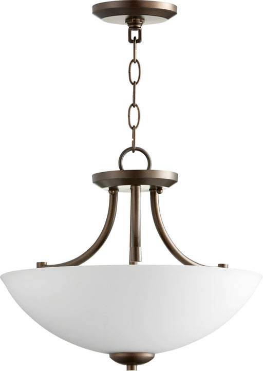 Myhouse Lighting Quorum - 2769-15-86 - Three Light Dual Mount - Barkley - Oiled Bronze