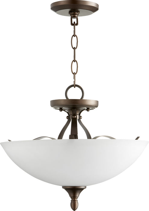 Myhouse Lighting Quorum - 2827-15-86 - Three Light Dual Mount - Jardin - Oiled Bronze