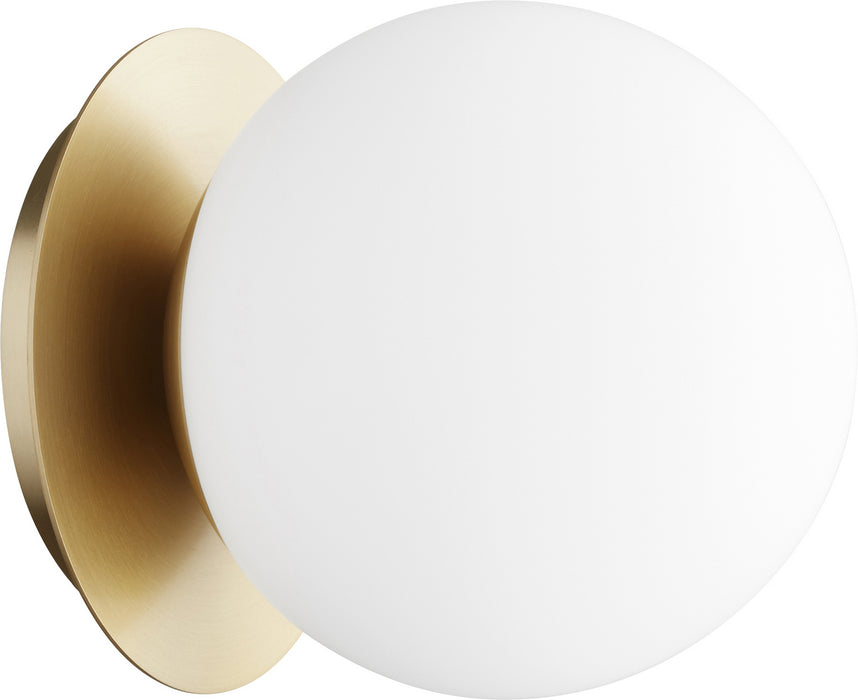 Myhouse Lighting Quorum - 339-1-80 - One Light Wall Mount - 339 Globe Ceiling Mounts - Aged Brass