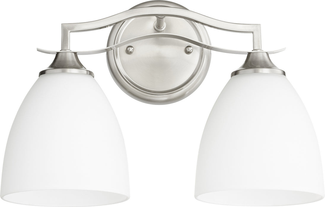 Myhouse Lighting Quorum - 5027-2-65 - Two Light Vanity - Jardin - Satin Nickel