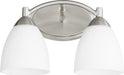 Myhouse Lighting Quorum - 5069-2-65 - Two Light Vanity - Barkley - Satin Nickel