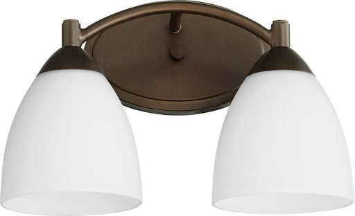 Myhouse Lighting Quorum - 5069-2-86 - Two Light Vanity - Barkley - Oiled Bronze