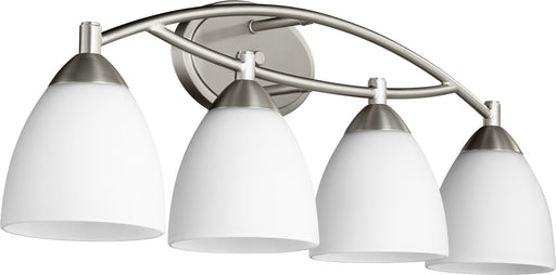 Myhouse Lighting Quorum - 5069-4-65 - Four Light Vanity - Barkley - Satin Nickel